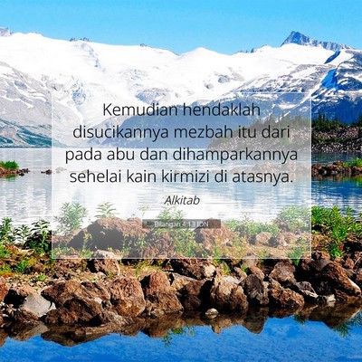 Bilangan 4:13 Ayat Alkitab Dijelaskan