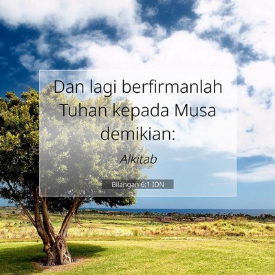 Bilangan 6:1 Ayat Alkitab Dijelaskan