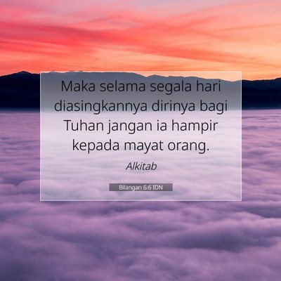 Bilangan 6:6 Ayat Alkitab Dijelaskan