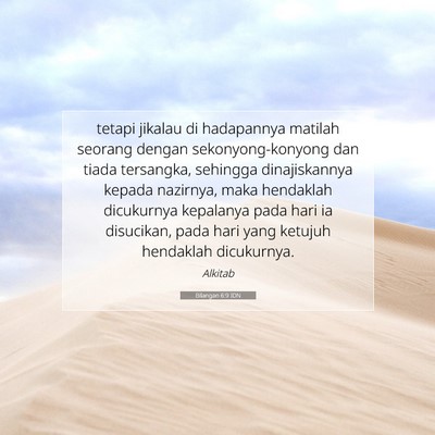 Bilangan 6:9 Ayat Alkitab Dijelaskan