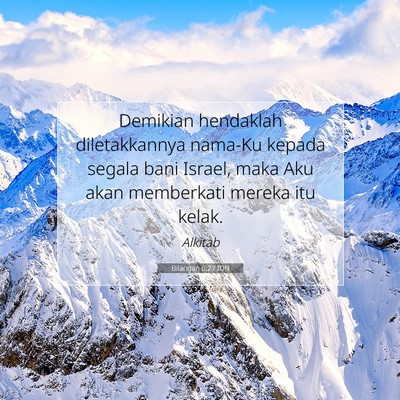 Bilangan 6:27 Ayat Alkitab Dijelaskan