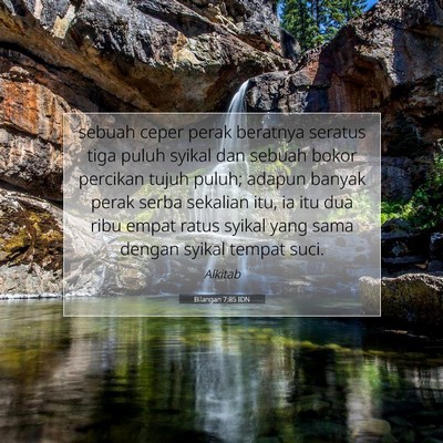 Bilangan 7:85 Ayat Alkitab Dijelaskan
