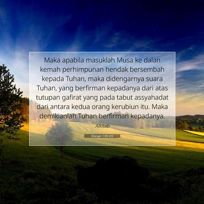 Bilangan 7:89 IDN Gambar Ayat Alkitab