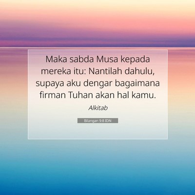 Bilangan 9:8 Ayat Alkitab Dijelaskan