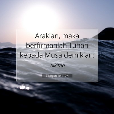 Bilangan 10:1 IDN Gambar Ayat Alkitab