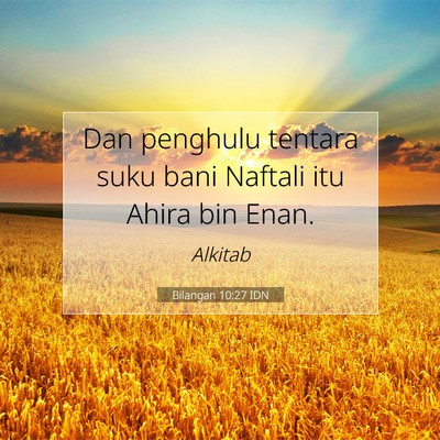 Bilangan 10:27 IDN Gambar Ayat Alkitab