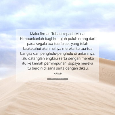 Bilangan 11:16 Ayat Alkitab Dijelaskan