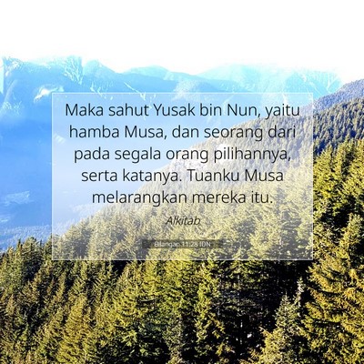 Bilangan 11:28 IDN Gambar Ayat Alkitab