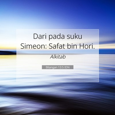 Bilangan 13:5 Ayat Alkitab Dijelaskan