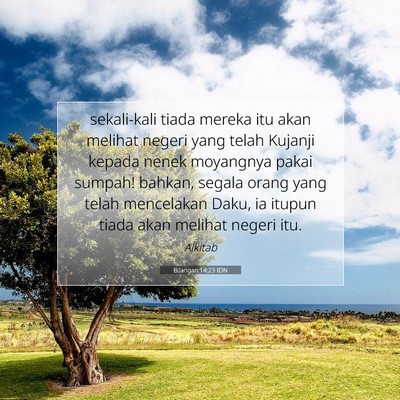Bilangan 14:23 Ayat Alkitab Dijelaskan