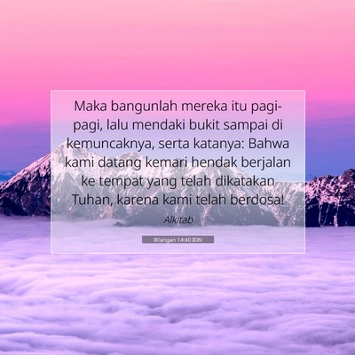 Bilangan 14:40 Ayat Alkitab Dijelaskan