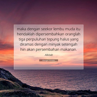 Bilangan 15:9 Ayat Alkitab Dijelaskan