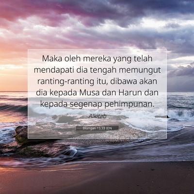 Bilangan 15:33 Ayat Alkitab Dijelaskan