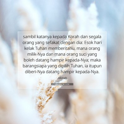 Bilangan 16:5 Ayat Alkitab Dijelaskan