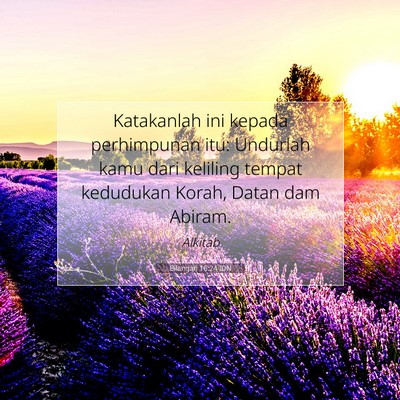 Bilangan 16:24 Ayat Alkitab Dijelaskan