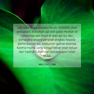 Bilangan 16:46 IDN Gambar Ayat Alkitab