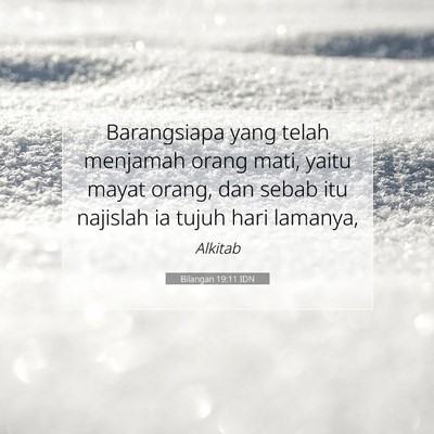 Bilangan 19:11 IDN Gambar Ayat Alkitab