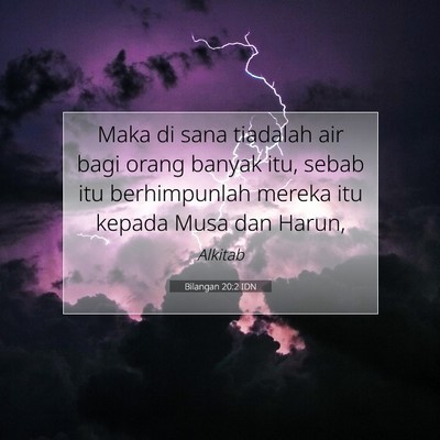 Bilangan 20:2 IDN Gambar Ayat Alkitab