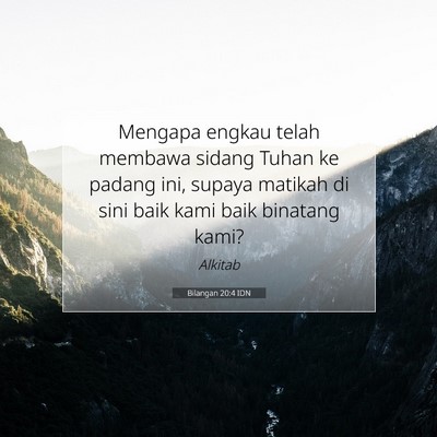Bilangan 20:4 Ayat Alkitab Dijelaskan