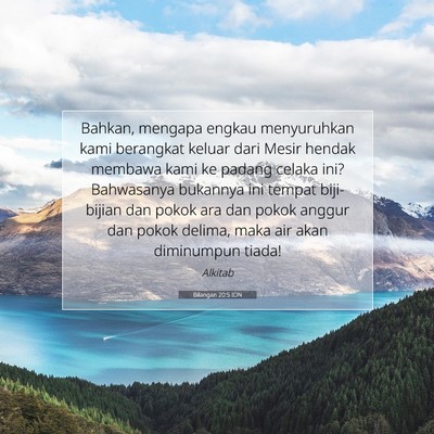 Bilangan 20:5 Ayat Alkitab Dijelaskan