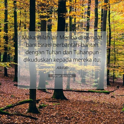 Bilangan 20:13 Ayat Alkitab Dijelaskan