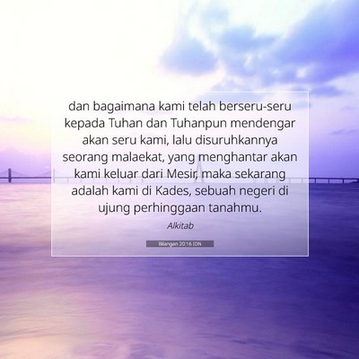 Bilangan 20:16 IDN Gambar Ayat Alkitab