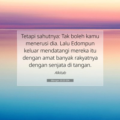 Bilangan 20:20 Ayat Alkitab Dijelaskan