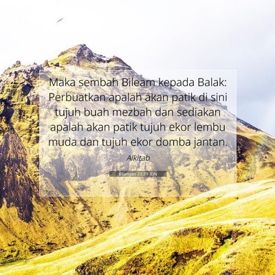 Bilangan 23:29 Ayat Alkitab Dijelaskan
