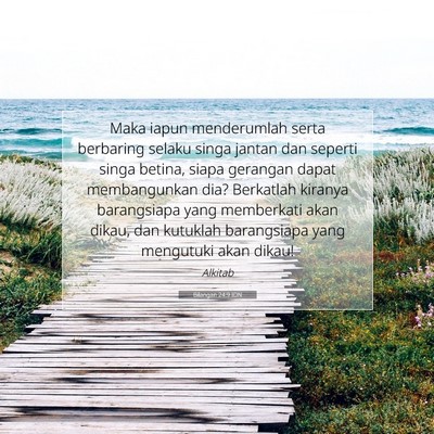 Bilangan 24:9 IDN Gambar Ayat Alkitab