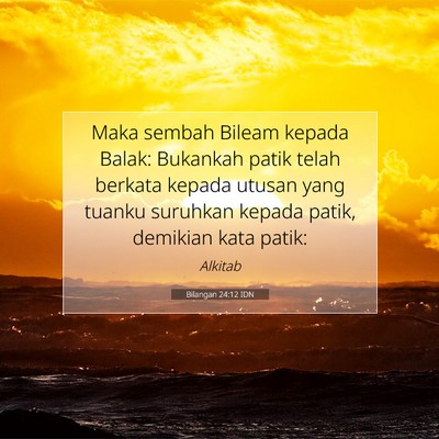 Bilangan 24:12 IDN Gambar Ayat Alkitab