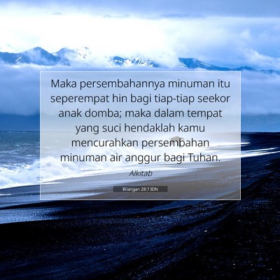 Bilangan 28:7 Ayat Alkitab Dijelaskan