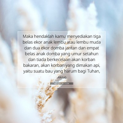 Bilangan 29:13 IDN Gambar Ayat Alkitab