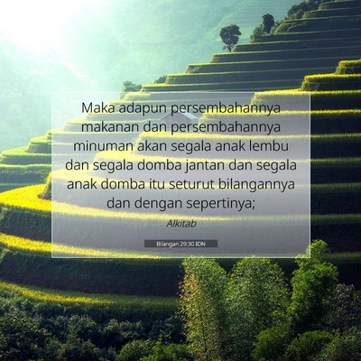 Bilangan 29:30 Ayat Alkitab Dijelaskan