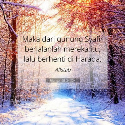 Bilangan 33:24 Ayat Alkitab Dijelaskan