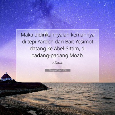 Bilangan 33:49 IDN Gambar Ayat Alkitab