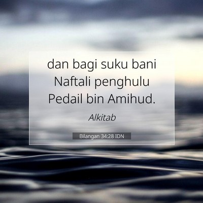 Bilangan 34:28 Ayat Alkitab Dijelaskan