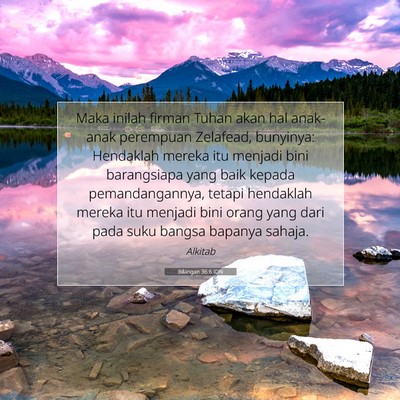 Bilangan 36:6 Ayat Alkitab Dijelaskan