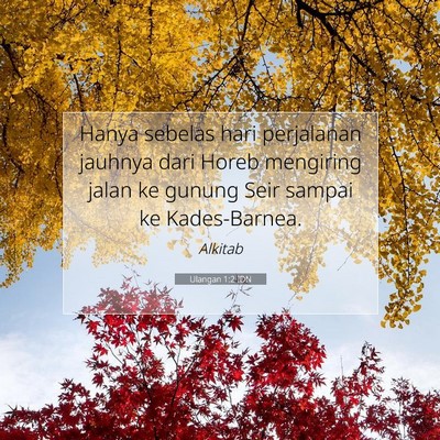 Ulangan 1:2 Ayat Alkitab Dijelaskan