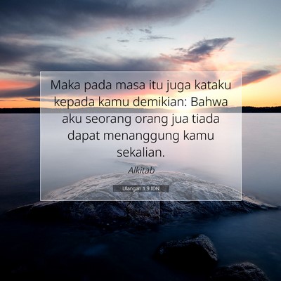 Ulangan 1:9 Ayat Alkitab Dijelaskan