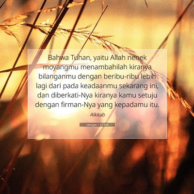 Ulangan 1:11 Ayat Alkitab Dijelaskan