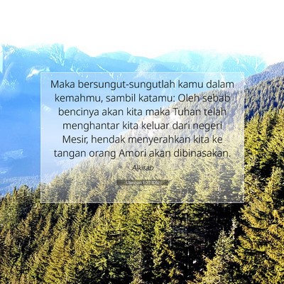 Ulangan 1:27 Ayat Alkitab Dijelaskan