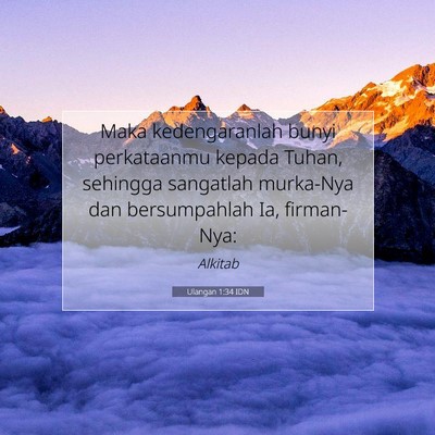 Ulangan 1:34 Ayat Alkitab Dijelaskan