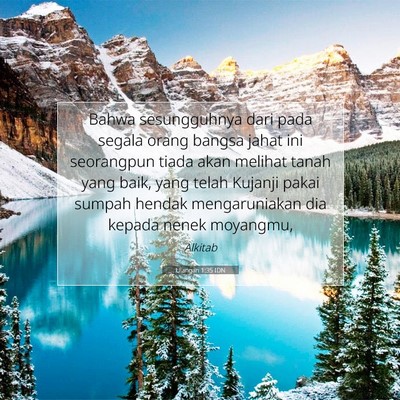 Ulangan 1:35 Ayat Alkitab Dijelaskan