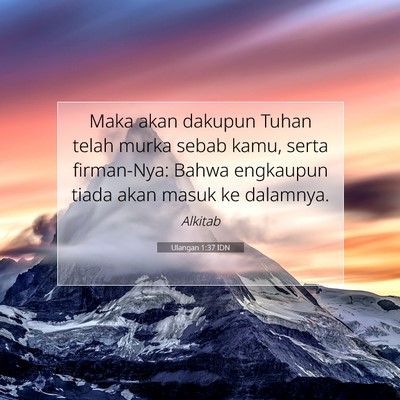 Ulangan 1:37 Ayat Alkitab Dijelaskan