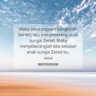 Ulangan 2:13 Ayat Alkitab Dijelaskan