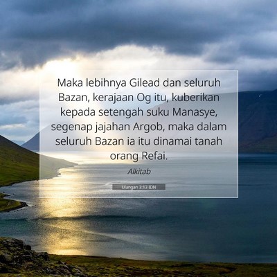 Ulangan 3:13 IDN Gambar Ayat Alkitab