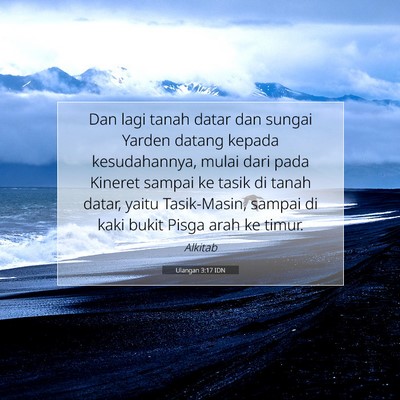 Ulangan 3:17 IDN Gambar Ayat Alkitab