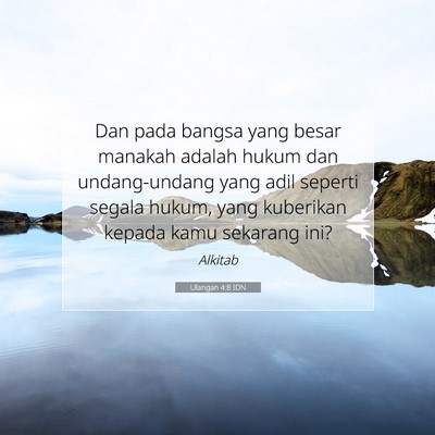 Ulangan 4:8 IDN Gambar Ayat Alkitab