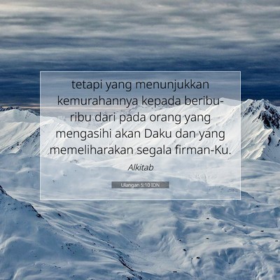 Ulangan 5:10 Ayat Alkitab Dijelaskan