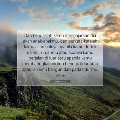 Ulangan 6:7 IDN Gambar Ayat Alkitab